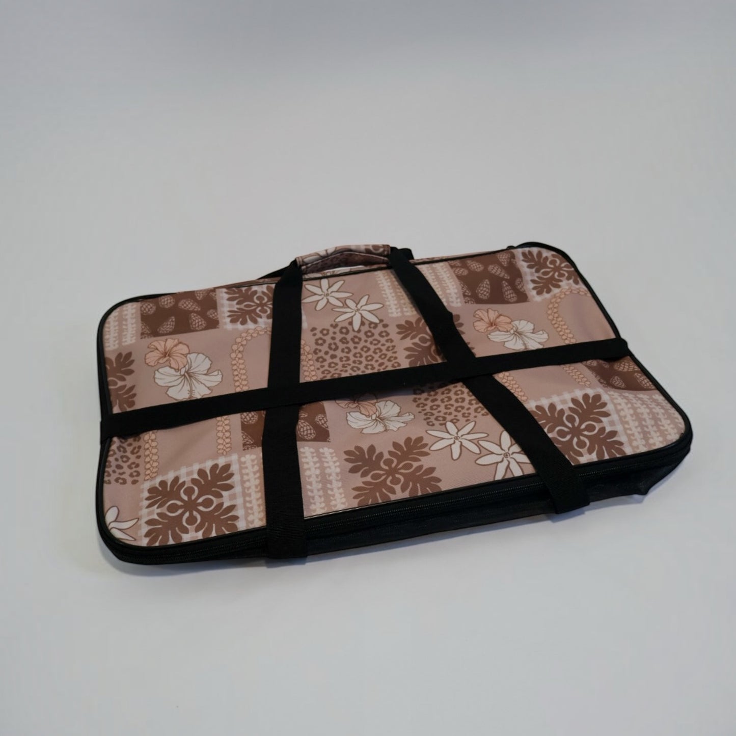 Fold Flat Carry All Tote: Mauve Quilt