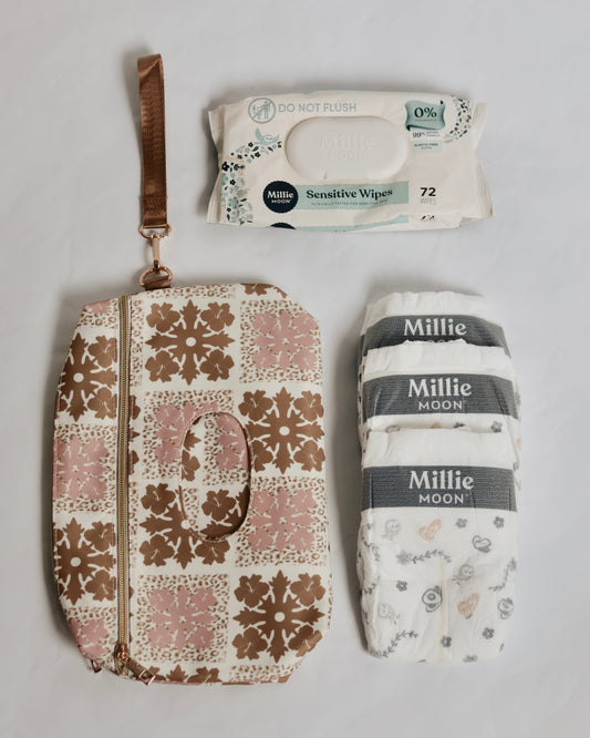 Wipes Clutch: Cheetah Quilt