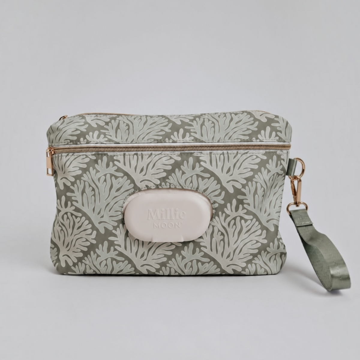 Wipes Clutch: Checkered Coral