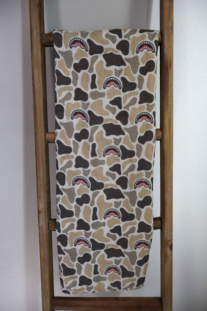 Shark Camo Swaddle/Pareo