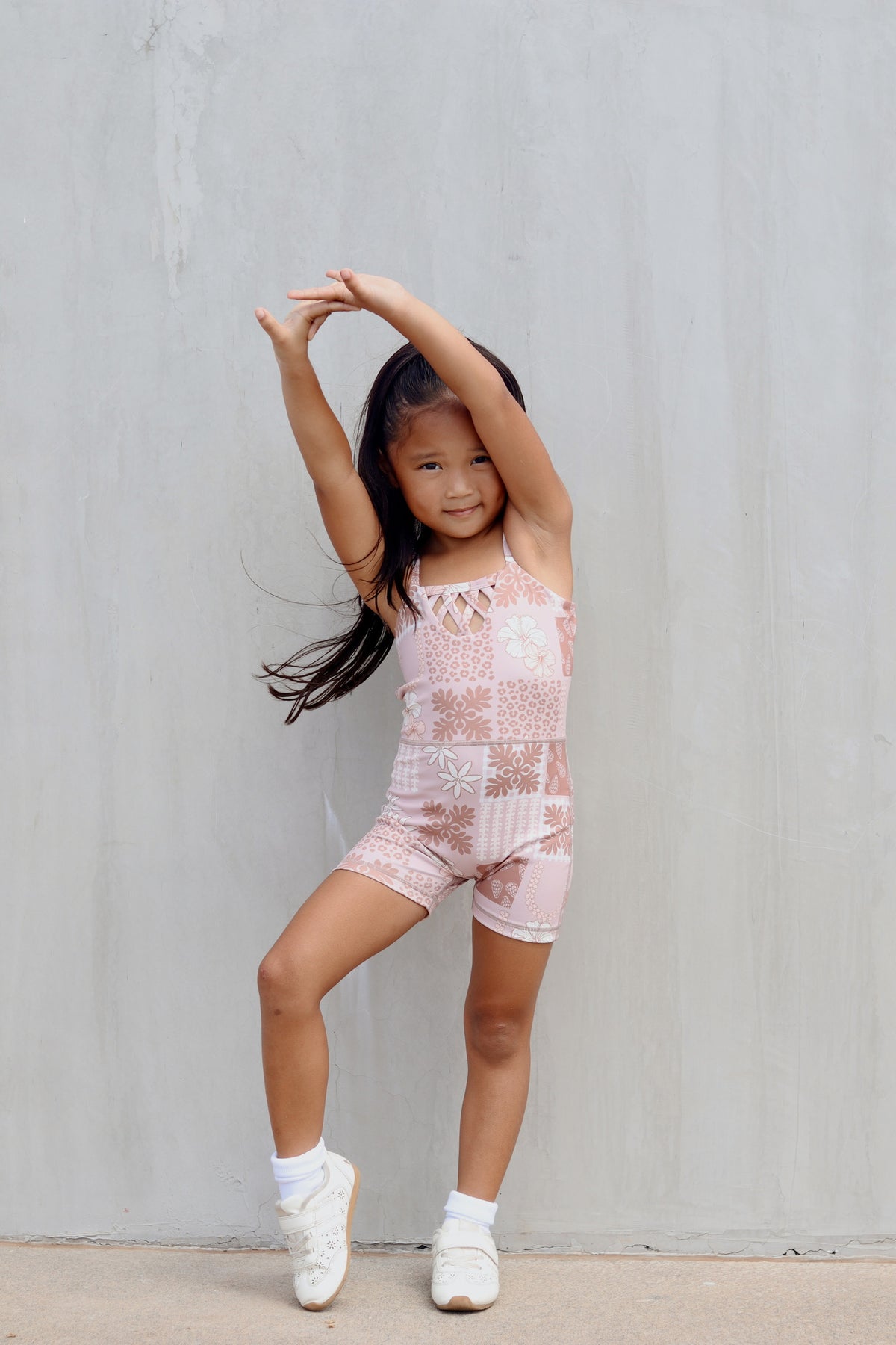 Gigi Jumpsuit: Mauve Quilt
