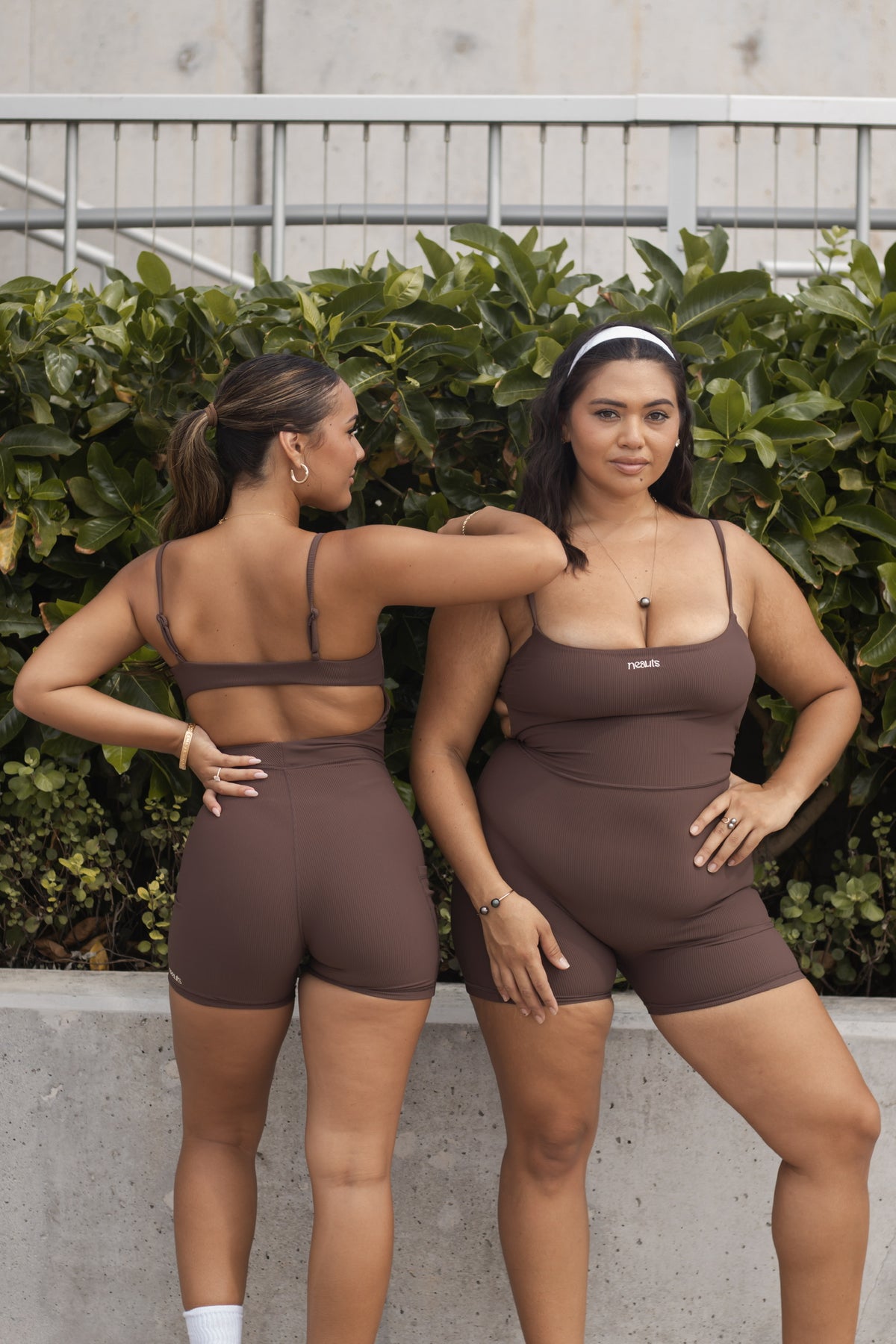 Rhya Romper (Womens): Cocoa