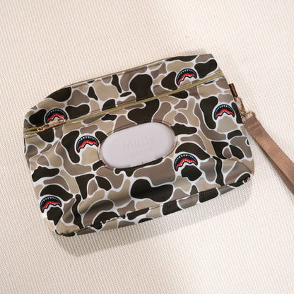 Wipes Clutch: Shark Camo