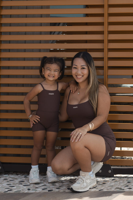 Rhya Romper (Womens): Cocoa