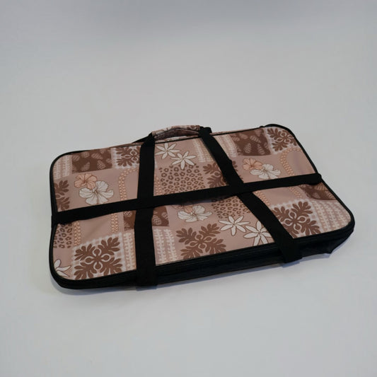 Fold Flat Carry All Tote: Mauve Quilt