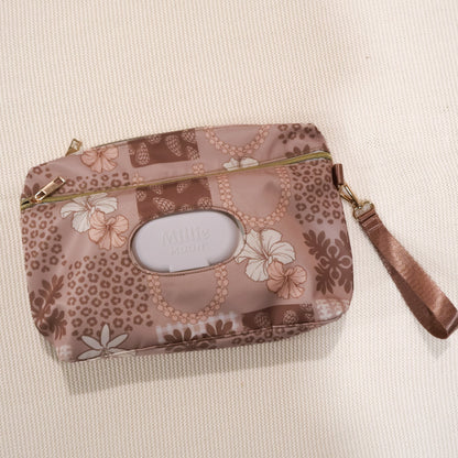 Wipes Clutch: Mauve Quilt